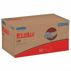 Alternative view of Wypall® L40 Wipers, White, 90 Wipers/Box, 9 Boxes/Carton