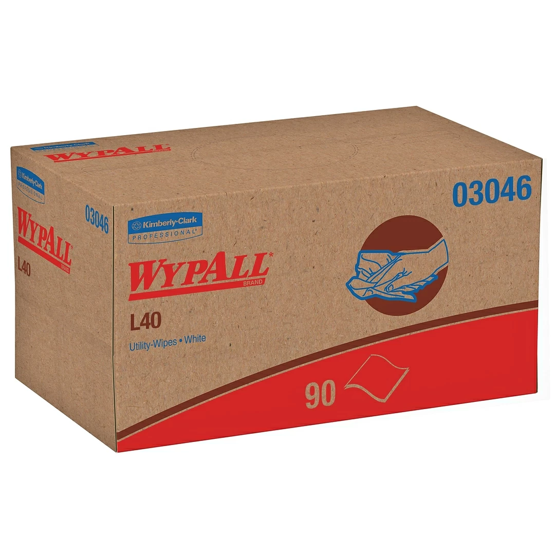 Wypall® L40 Wipers, White, 90 Wipers/Box, 9 Boxes/Carton 4 Wypall® L40 Wipers, White, 90 Wipers/Box, 9 Boxes/Carton - Image 2