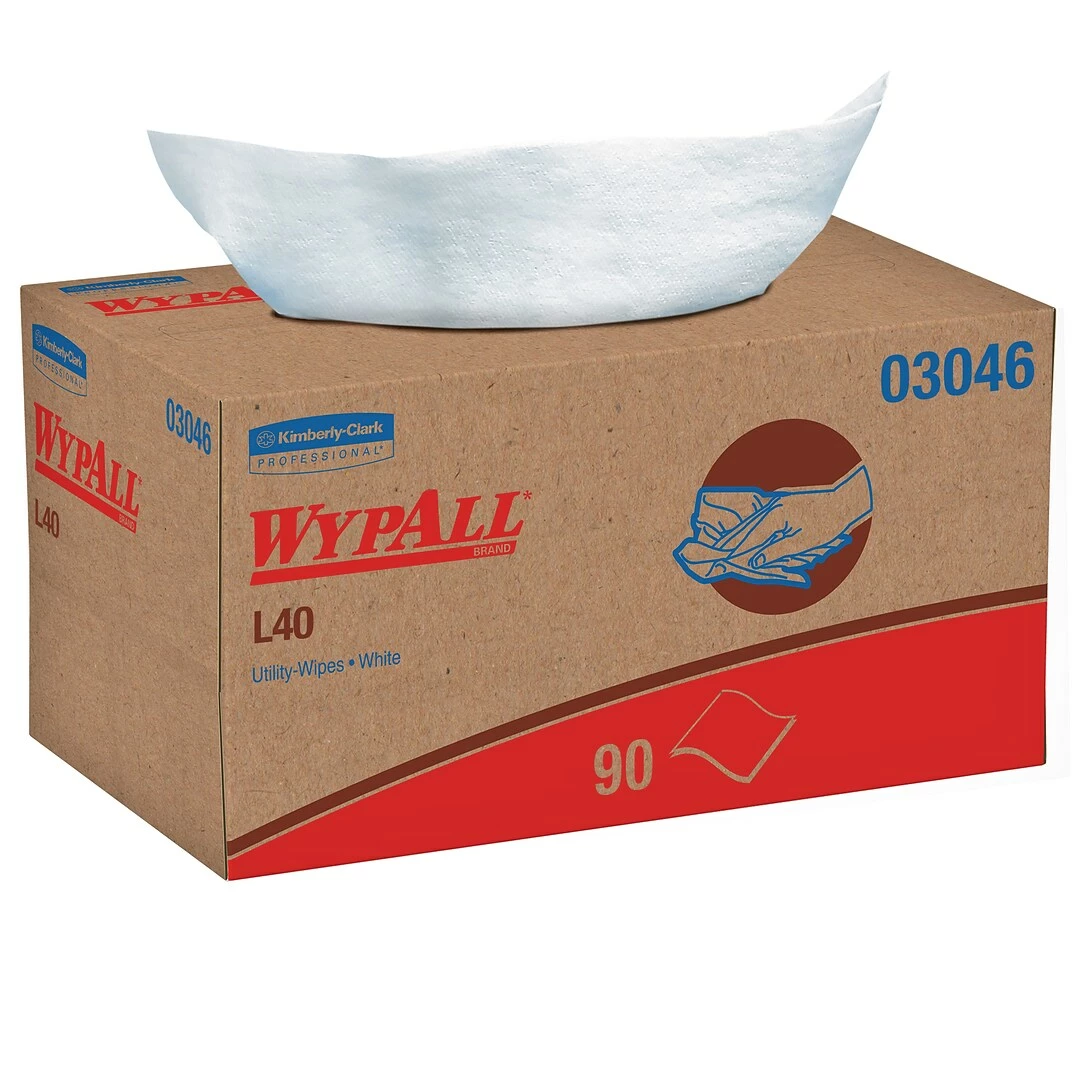 Wypall® L40 Wipers, White, 90 Wipers/Box, 9 Boxes/Carton 5 Wypall® L40 Wipers, White, 90 Wipers/Box, 9 Boxes/Carton - Image 3