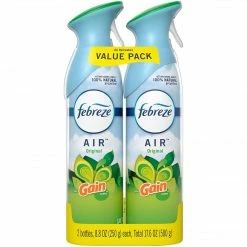 Febreze Odor-Eliminating Air Freshener With Gain Original Scent, 2 Count, 8.8 Oz Each (97810)