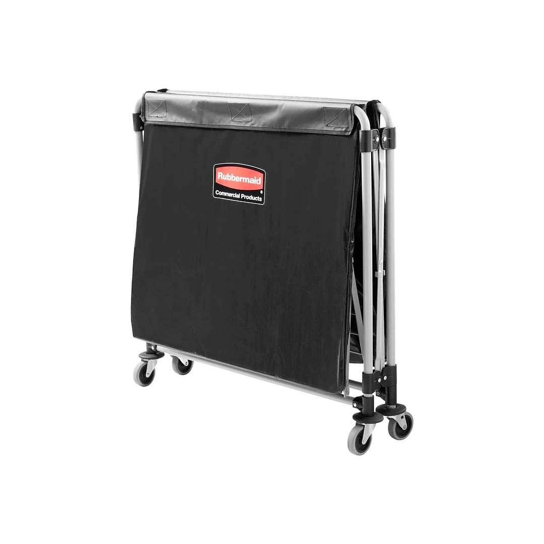 Rubbermaid Commercial Products Executive Series Waste Management Waste Cart, Black Vinyl/Metal (1881750) - Image 4