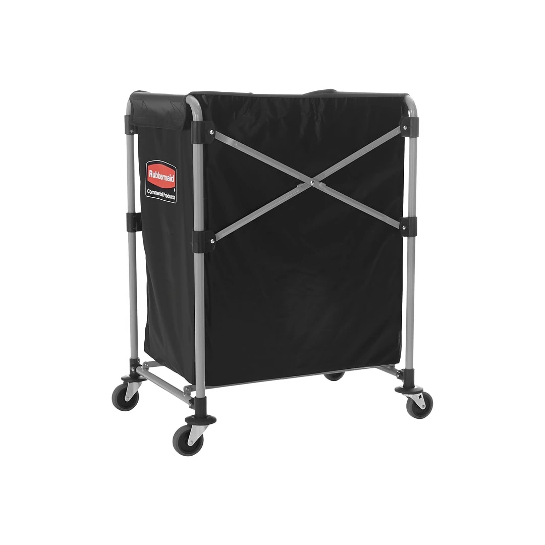 Rubbermaid Commercial Products Executive Series Waste Management Waste Cart, Black Vinyl/Metal (1881750) - Image 6