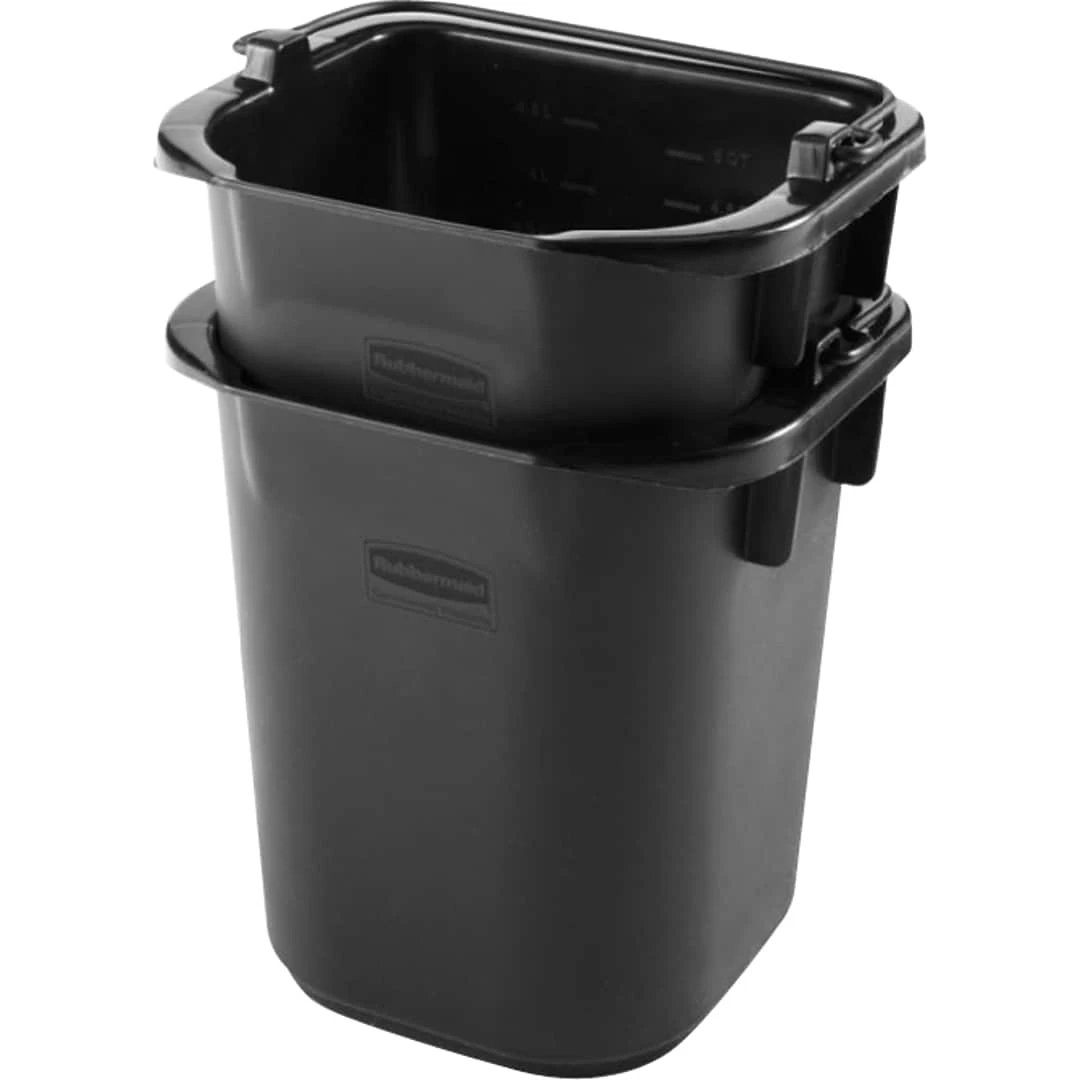 Rubbermaid® Executive Heavy Duty Pail, Gray, 5 Quart, 8 1/2"H X 7 1/2"W X 9"D 3 Rubbermaid® Executive Heavy Duty Pail, Gray, 5 Quart, 8 1/2"H X 7 1/2"W X 9"D