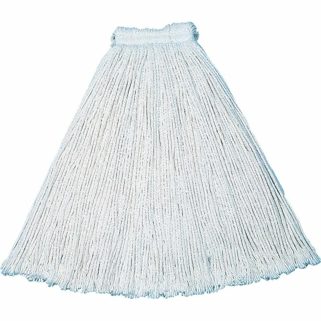 Rubbermaid Cut-End Cotton Mop #32, Economy, White, 12/Ct