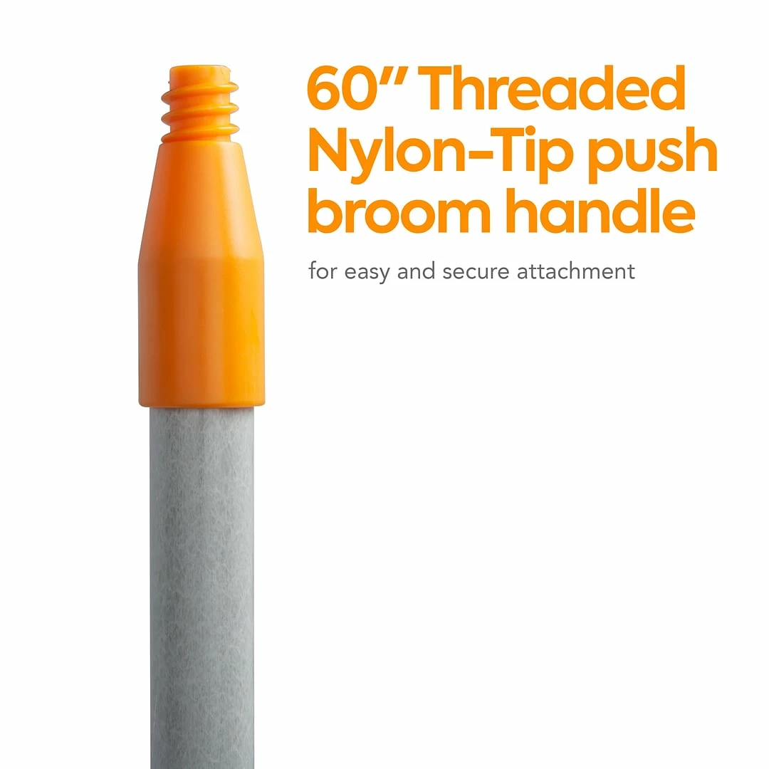 Coastwide Professional™ 60" Fiberglass Push Broom Handle, Threaded Nylon Tip (CW58005) 3 Coastwide Professional™ 60" Fiberglass Push Broom Handle, Threaded Nylon Tip (CW58005)