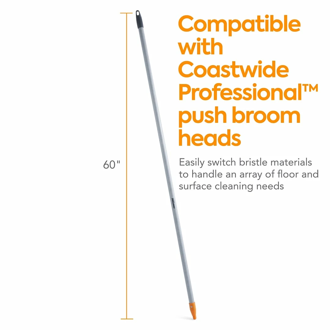 Coastwide Professional™ 60" Fiberglass Push Broom Handle, Threaded Nylon Tip (CW58005) 4 Coastwide Professional™ 60" Fiberglass Push Broom Handle, Threaded Nylon Tip (CW58005) - Image 2
