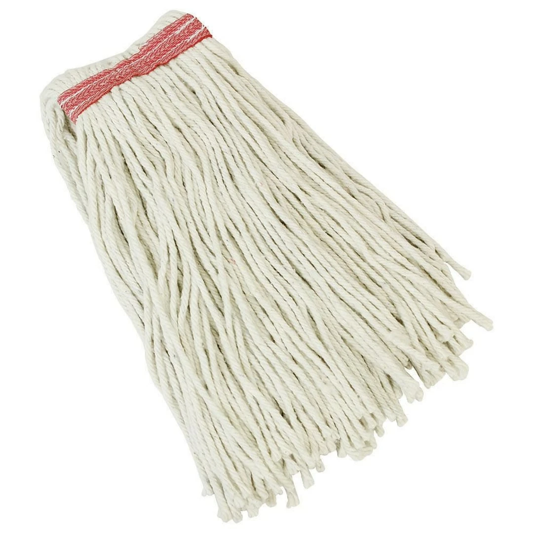 Libman Cut-End Wet Mop, Recycled Cotton Blend, 14 Oz., White & Red, 6/CT (0974) 3 Libman Cut-End Wet Mop, Recycled Cotton Blend, 14 Oz., White & Red, 6/CT (0974)