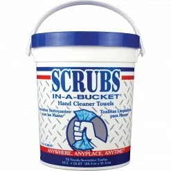 ITW Dymon Scrubs Hand-Cleaner Towels, Citrus Scent, 72 Towels/Pk