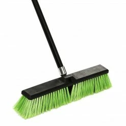 Alpine Industries 18" Green Multi-Surface Push Broom, (2-Pack)
