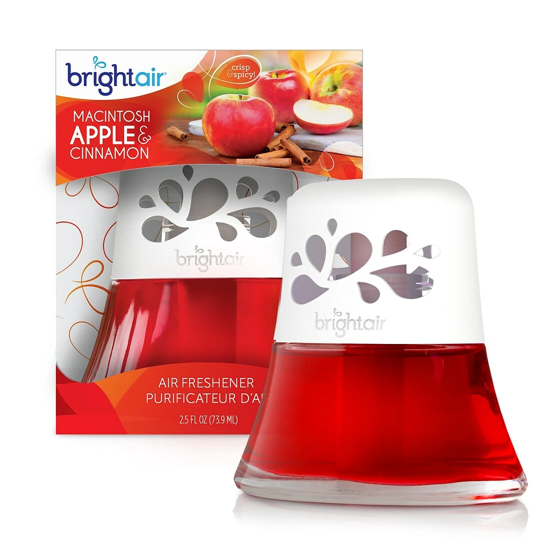 Bright Air Scented Oil & Holder, Macintosh Apple And Cinnamon (900022) - Image 2
