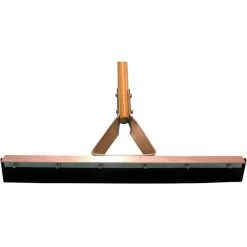 Magnolia Brush Lacquered Wood Handle Straight Driveway Floor Squeegee; 36"