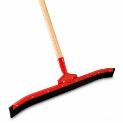 Libman 24"W Curved Floor Squeegee Set, Wood Handle, 6 Pack (542)