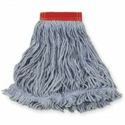 Rubbermaid Super Stitch Medium Standard Mop, Tailband, 6/Carton (FGD25206BL00)