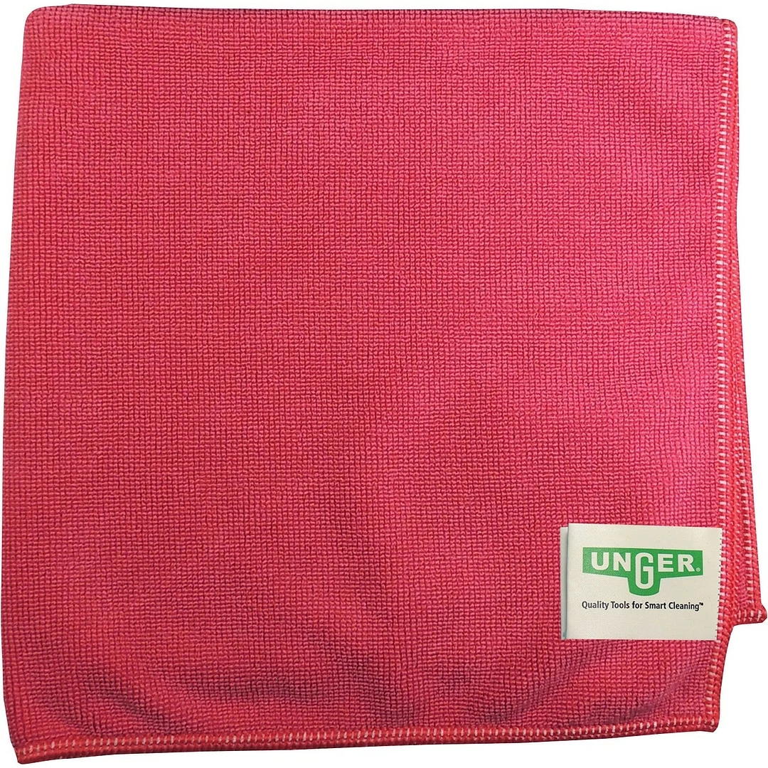 Unger Smart Color MicroWipe 4000, Red, 10/PK 3 Unger Smart Color MicroWipe 4000, Red, 10/PK