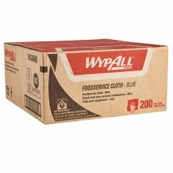 WypAll HydroKnit Fabric Foodservice Cloth, Blue, 200/Carton (51636)
