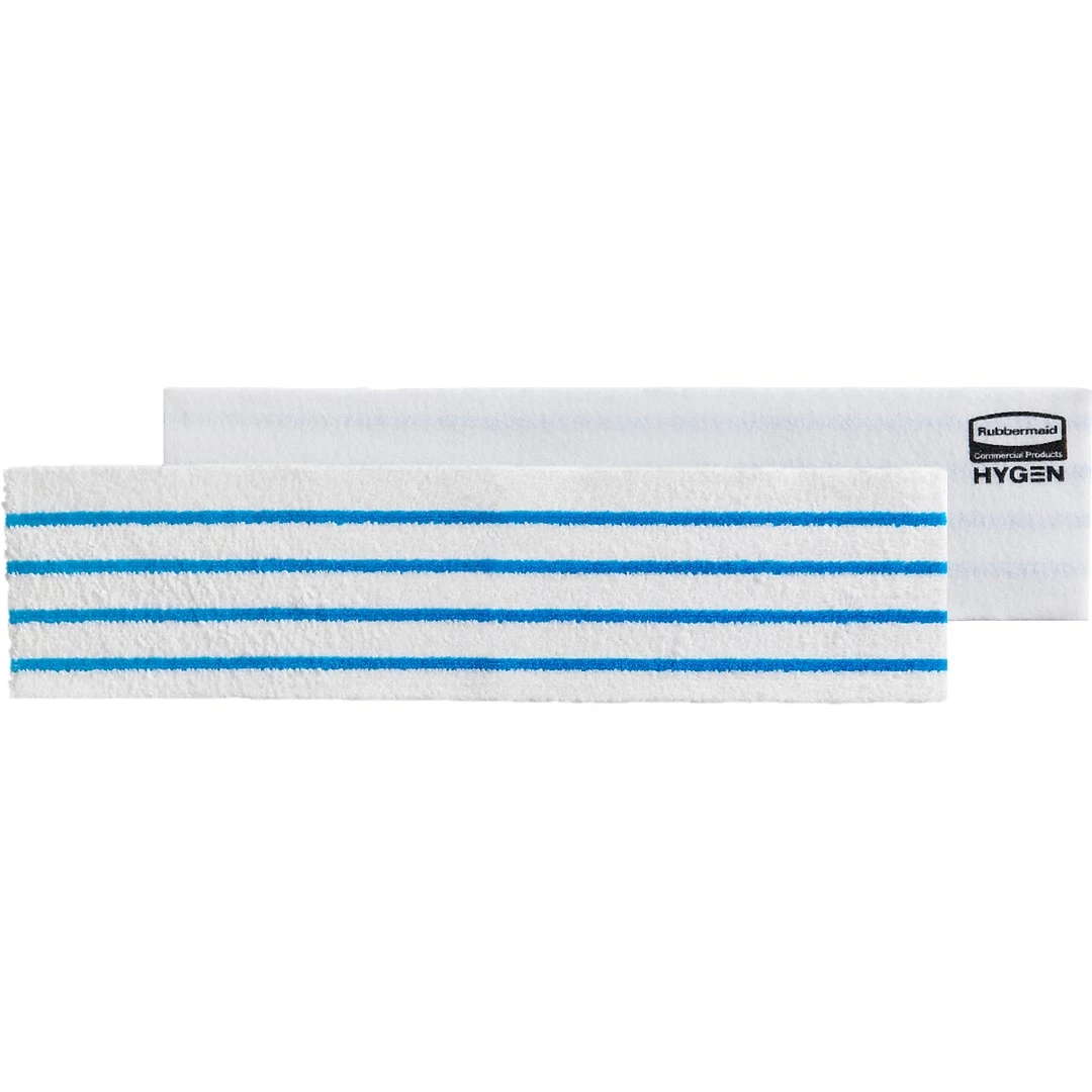 Rubbermaid HYGEN Microfiber Pad, White/Blue, 150/Pack (2134282)