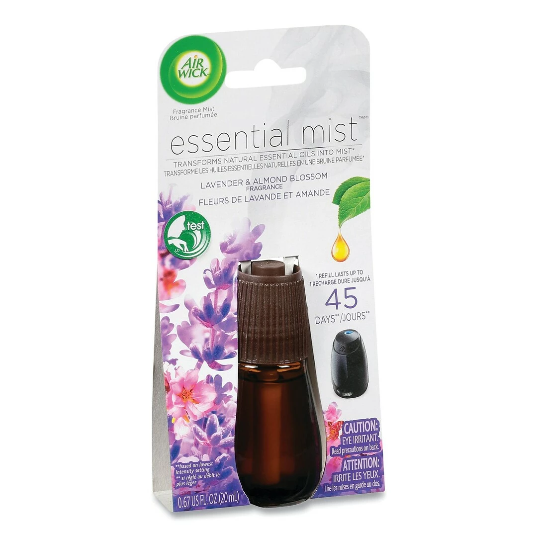 Air Wick® Essential Mist Refill, Lavender And Almond Blossom, 0.67 Oz Bottle (623389855200) 4 Air Wick® Essential Mist Refill, Lavender And Almond Blossom, 0.67 Oz Bottle (623389855200) - Image 2