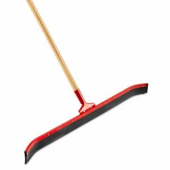 Libman 36"W Curved Floor Squeegee Set, Wood Handle, 6 Pack (954)