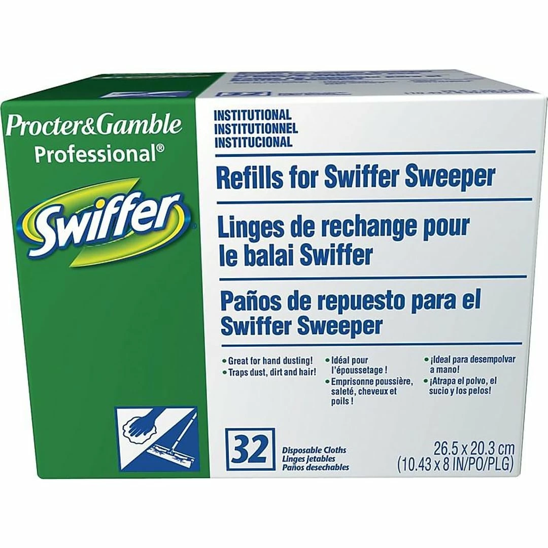 Swiffer Professional Dusting Cloths, White 32 Cloths/Box 6 Boxes/Carton (33407) 3 Swiffer Professional Dusting Cloths, White 32 Cloths/Box 6 Boxes/Carton (33407)
