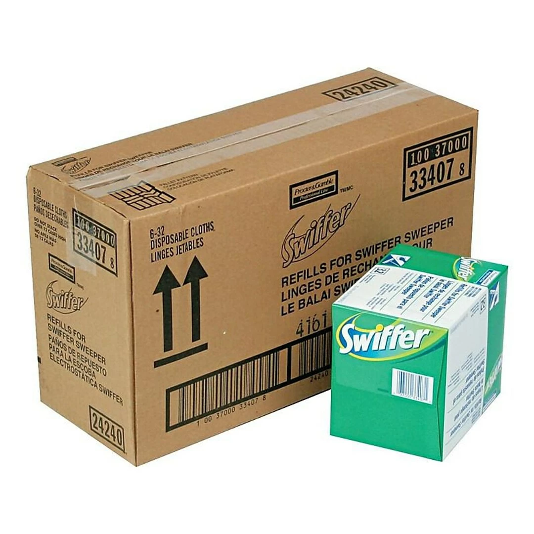 Swiffer Professional Dusting Cloths, White 32 Cloths/Box 6 Boxes/Carton (33407) 4 Swiffer Professional Dusting Cloths, White 32 Cloths/Box 6 Boxes/Carton (33407) - Image 2