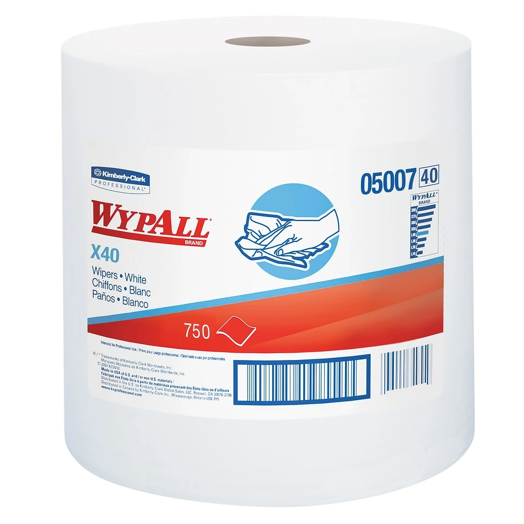WypAll L40 DRC Wipers, White, 750/Carton (05007) 3 WypAll L40 DRC Wipers, White, 750/Carton (05007)