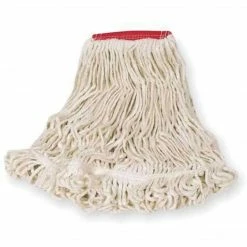 Rubbermaid Super Stitch Large Standard Mop, 5" Headband, 6/Carton (FGD25306WH00)
