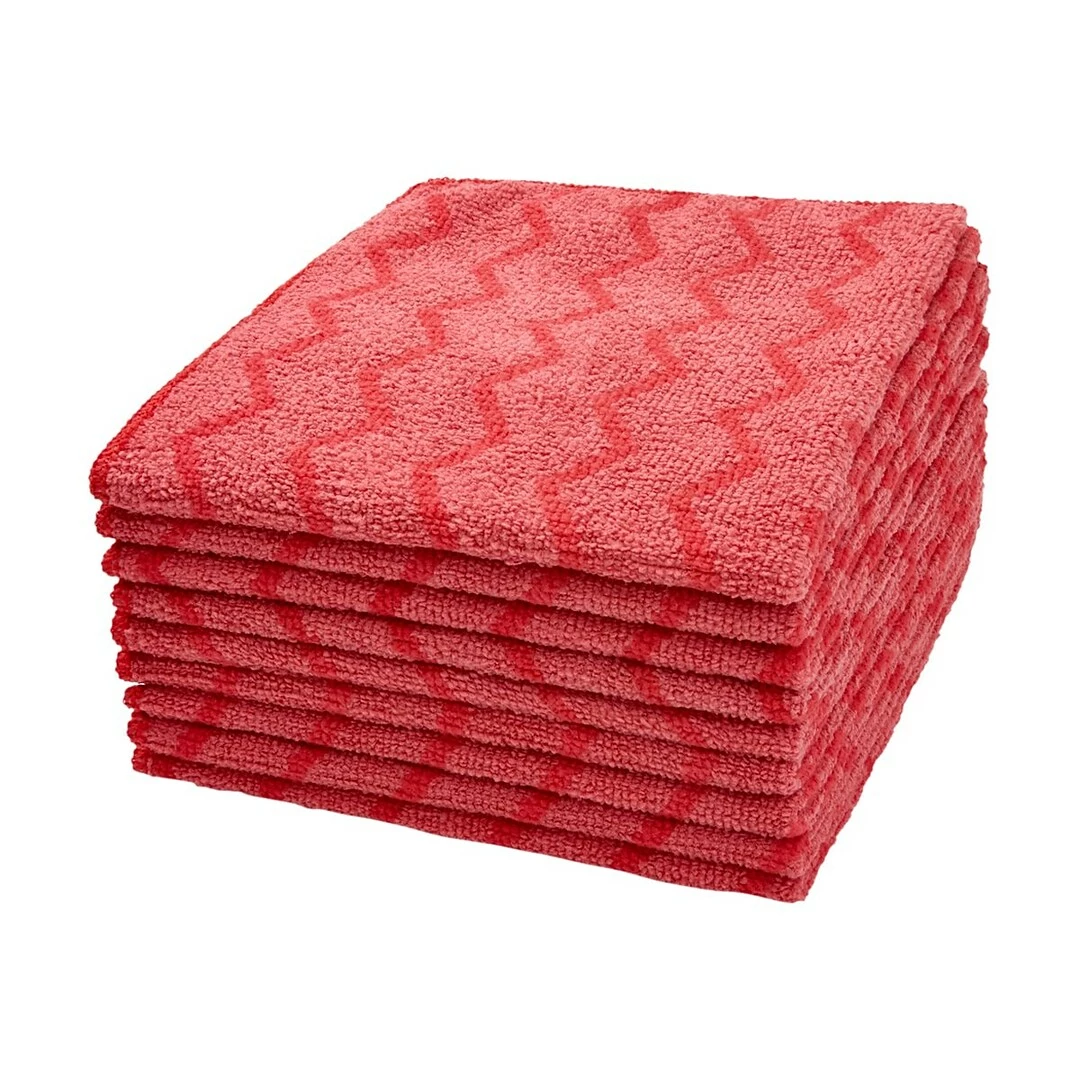 Rubbermaid HYGEN Microfiber Rags, Red, 12/Carton (FGQ62000RD00) 4 Rubbermaid HYGEN Microfiber Rags, Red, 12/Carton (FGQ62000RD00) - Image 2