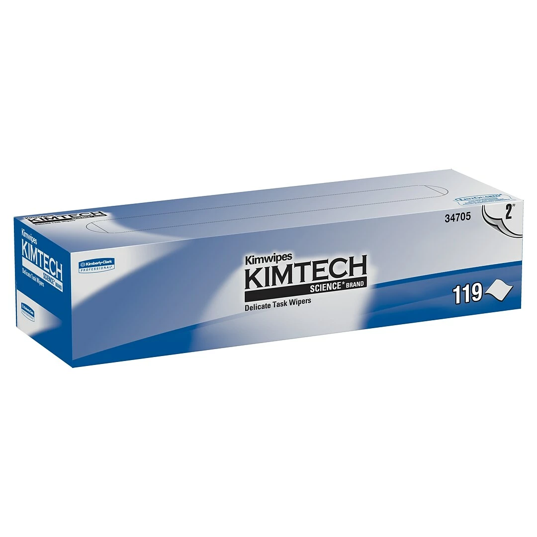 Kimtech Kikmtech Delicate Task Wipers, 12" X 12", 119/Box, 15 Box/Ct