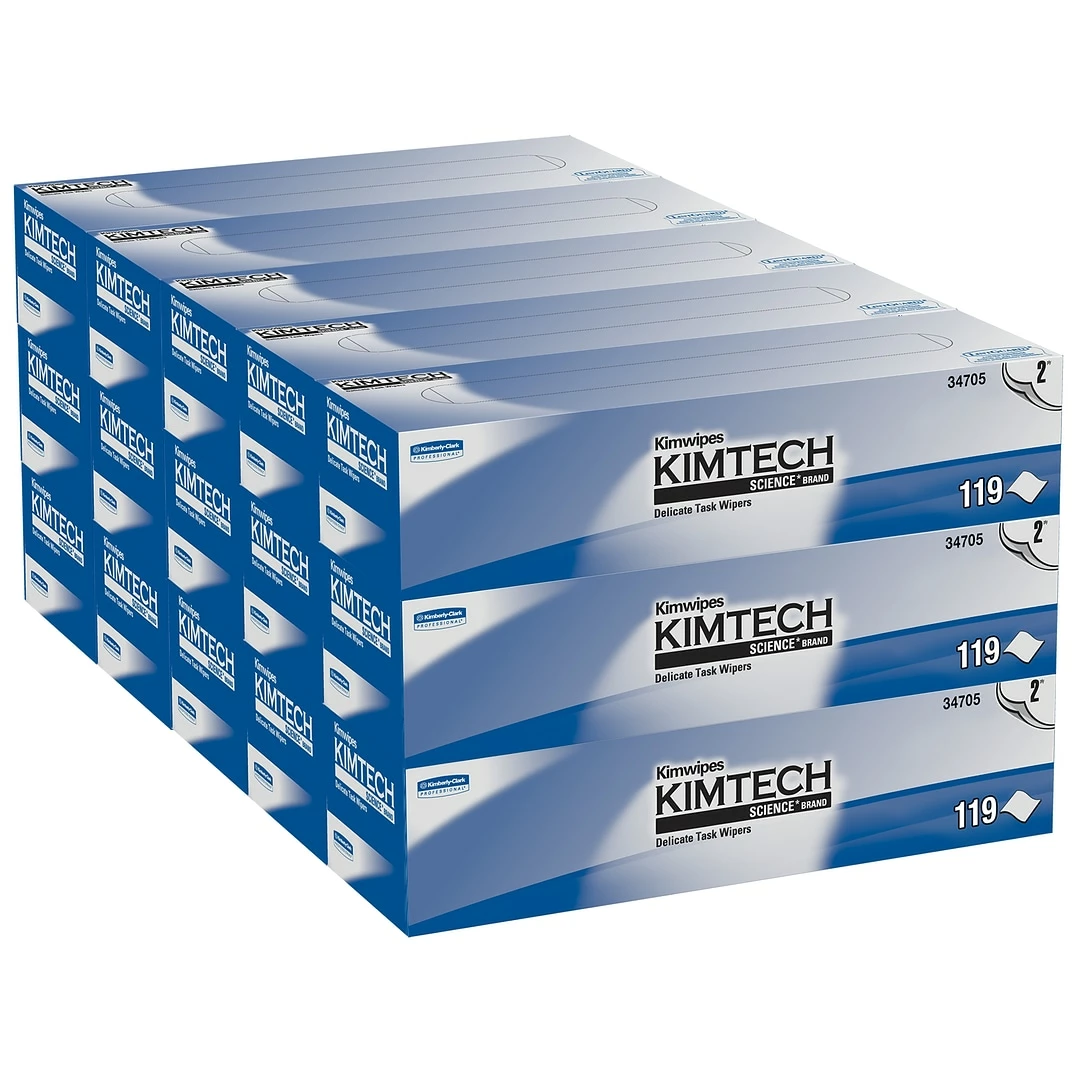 Kimtech Kikmtech Delicate Task Wipers, 12" X 12", 119/Box, 15 Box/Ct - Image 3