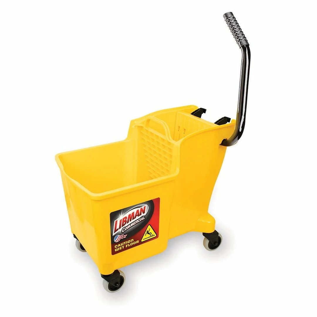 Libman 32 Quart One Piece Bucket & Wringer, Yellow (1095) 3 Libman 32 Quart One Piece Bucket & Wringer, Yellow (1095)