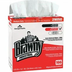 Georgia-Pacific Brawny Industrial Scrim Reinforced Wipers, 4-Ply, 9 1/4" X 16 11/16", 166/Bx