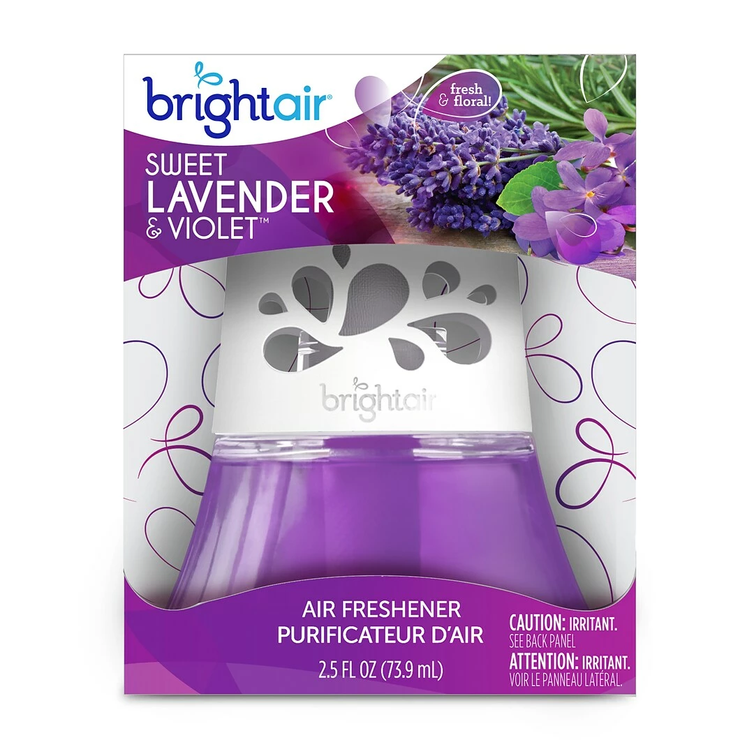 Bright Air Oil Diffuser, Sweet Lavender/Violet Scented, 45 Day (BRI900288EA) - Image 3