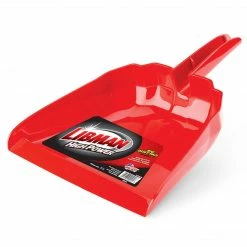 Libman Dust Pan, Polypropylene, 13", Red, Case Of 6, (0911)
