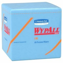 WypAll L40 Nylon Wipers, Blue, 56 Wipers/Pack, 12 Packs/Carton (05776)
