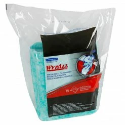 WypAll* Waterless Cleaning Wipes Refills, 9.5" X 12", 6 Packs Of 75/Wipes (91367)