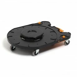 Coastwide Professional™ Click-Connect Trash Can Docking Dolly, Black (CW55231)