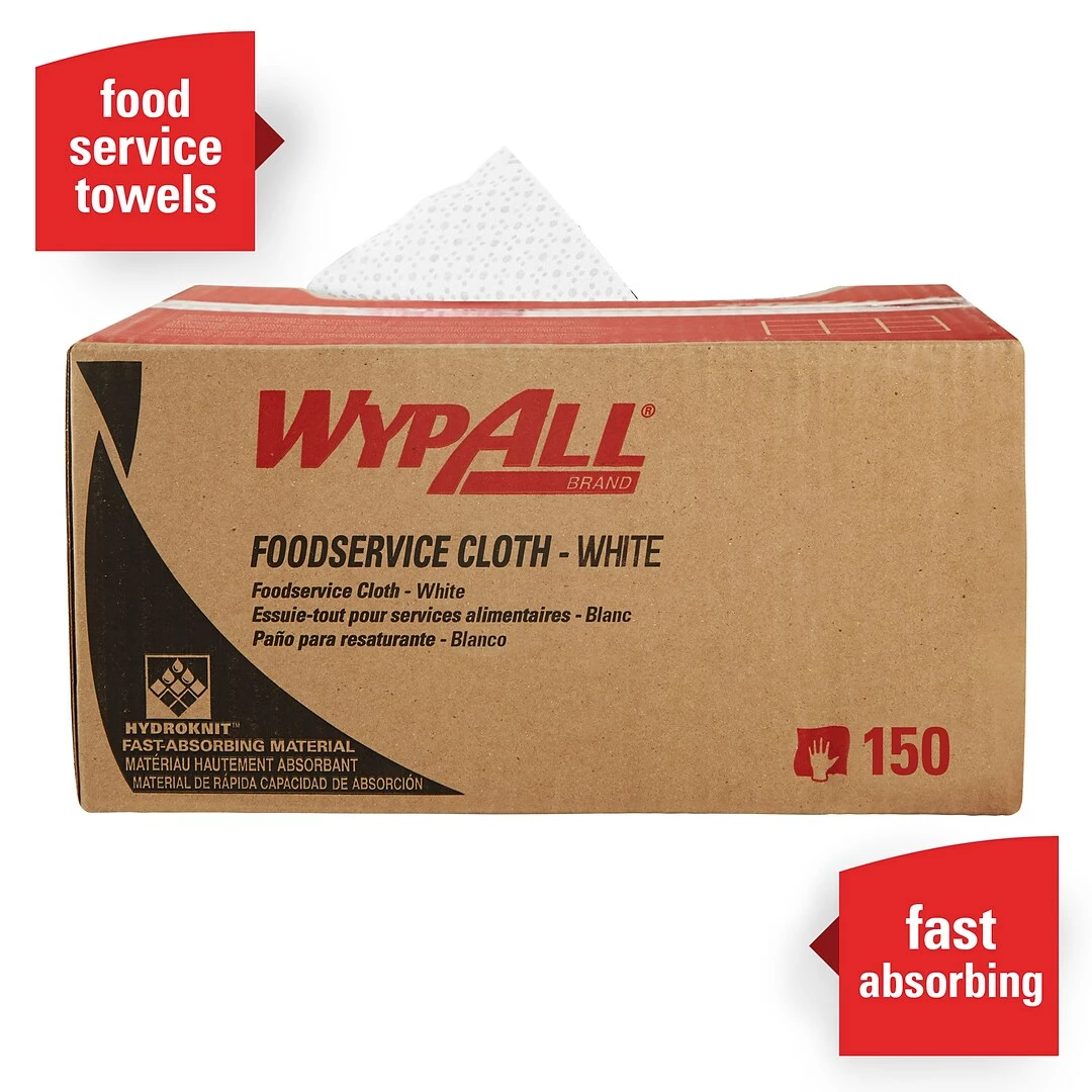 WypAll X80 Nylon Dry Cloths, White And Blue, 150/Box (06280) 5 WypAll X80 Nylon Dry Cloths, White And Blue, 150/Box (06280) - Image 3