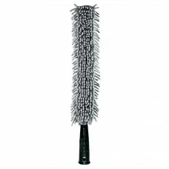 Libman Flexible Microfiber Duster, Polypropylene Handle, 24" X 3" Head, Gray & Black, Case Of 6, (0585)