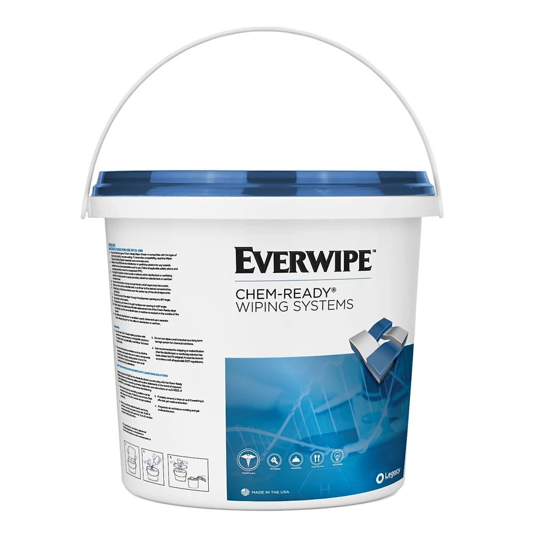 Everwipe Chem-Ready Mobile Bucket , Preprinted, 5/Carton (CR-BKT-5-PR) 3 Everwipe Chem-Ready Mobile Bucket , Preprinted, 5/Carton (CR-BKT-5-PR)
