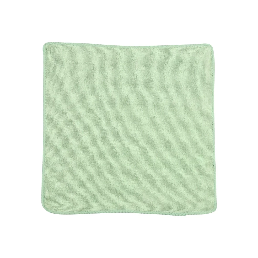 Rubbermaid Comm Prod Rubbermaid Commercial Microfiber Dry Cloths, Green, 24/Pack (1820582)