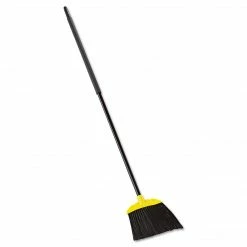 Rubbermaid Commercial Jumbo Smooth Sweep Angled Broom; Black And Yellow, 6/Case
