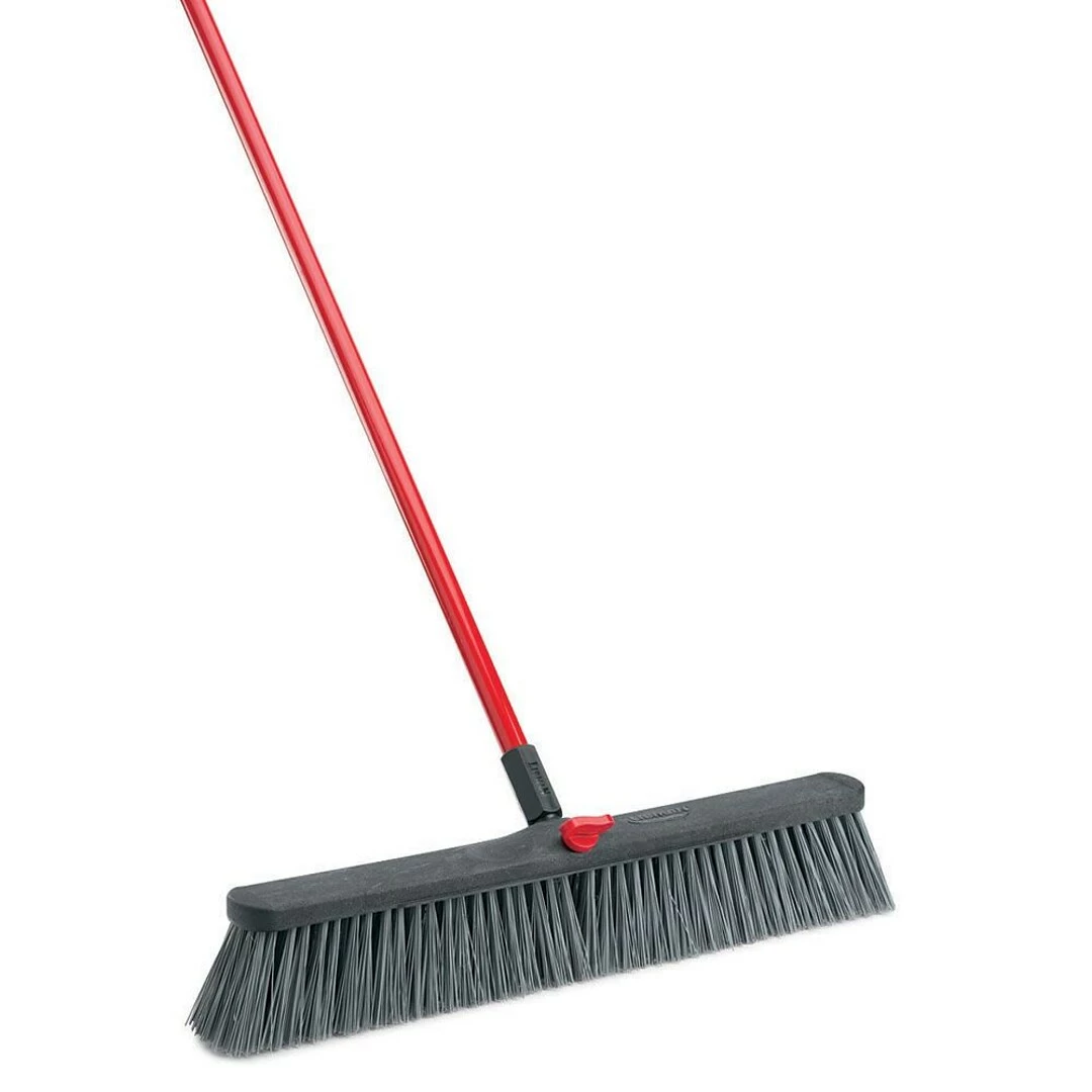 Libman 24” Rough Surface Push Broom, Steel Handle, 4 Pack (#879) 4 Libman 24” Rough Surface Push Broom, Steel Handle, 4 Pack (#879) - Image 2