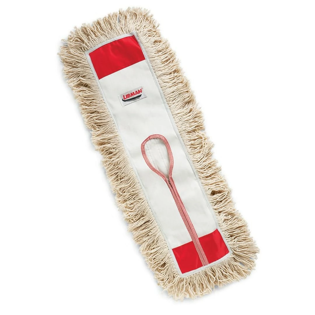 Libman 24" Dust Mop Head, 100% Cotton, 24" X 5", White, Case Of 6, (0923) 3 Libman 24" Dust Mop Head, 100% Cotton, 24" X 5", White, Case Of 6, (0923)