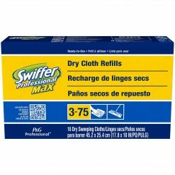 Swiffer Sweeper Max Dry Cloth Refills, White, 16 /Pack, 6 Packs/Carton