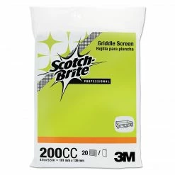 Alternative view of 3M™ Scotch-Brite Griddle Screens; Brown, 4" X 5.5", 200 Screens