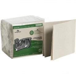 GP PRO Brawny® Professional D400 Disposable Cleaning Towel, 1/4-Fold, Oatmeal, 18/PK
