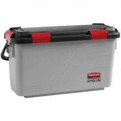 Rubbermaid® Microfiber Pulse Mop Charging Bucket, 13.5" X 10.5", Gray (1863892)