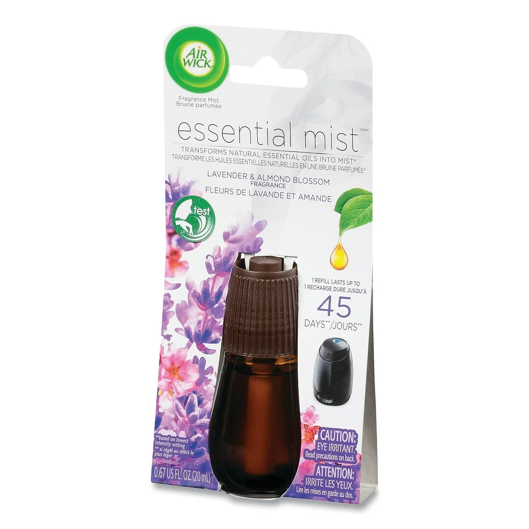 Air Wick® Essential Mist Refill, Lavender And Almond Blossom, 0.67 Oz Bottle, 6/Carton 5 Air Wick® Essential Mist Refill, Lavender And Almond Blossom, 0.67 Oz Bottle, 6/Carton - Image 3