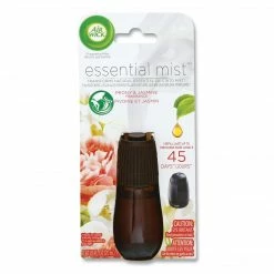 Air Wick® Essential Mist Refill, Peony And Jasmine, 0.67 Oz Bottle, 6/Carton