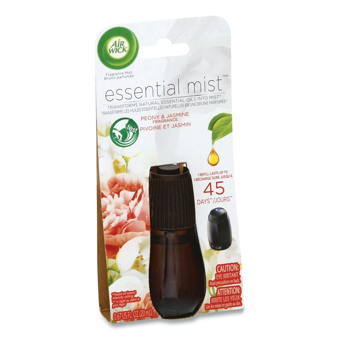 Air Wick® Essential Mist Refill, Peony And Jasmine, 0.67 Oz Bottle, 6/Carton 4 Air Wick® Essential Mist Refill, Peony And Jasmine, 0.67 Oz Bottle, 6/Carton - Image 2